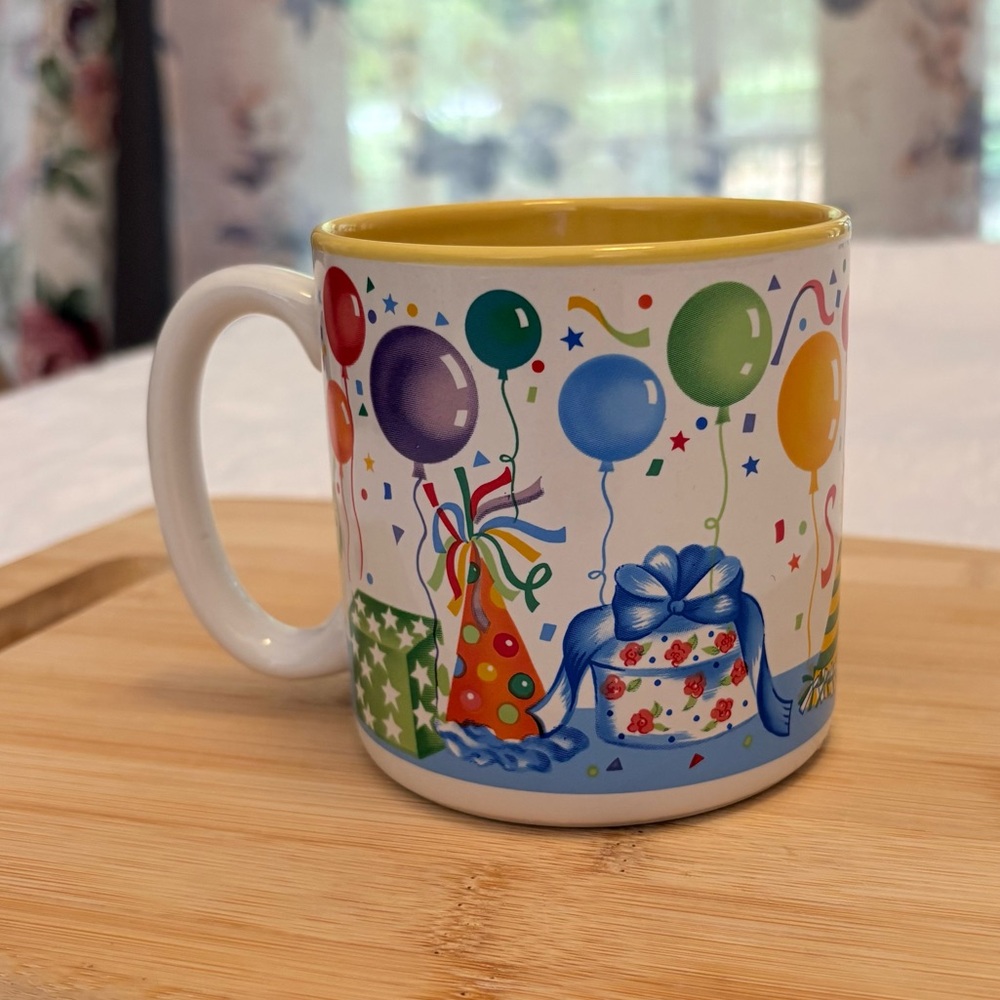 Vintage "Flowers, Inc. Balloons" Party Balloons Coffee Mug 12 oz #671200